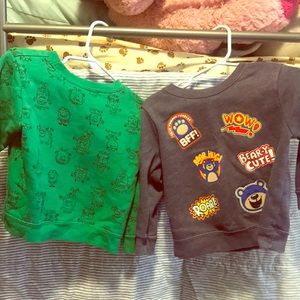 Two SUPER CUTE 24month sweatshirts!